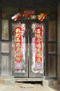 農(nóng)家木門