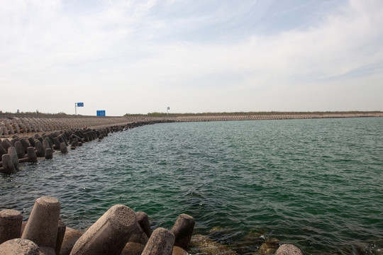 海邊海堤