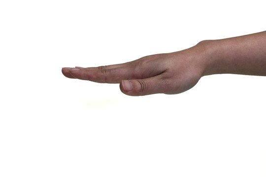 向下手勢