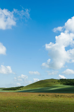 藍(lán)天白云草原風(fēng)光