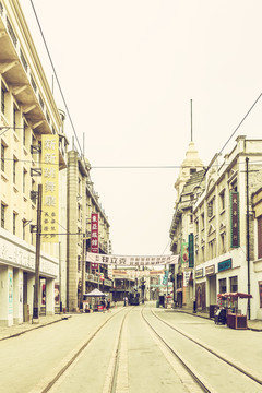 老上海街景