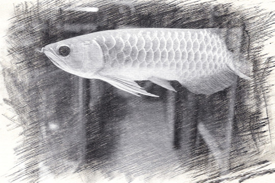 金龍魚速寫
