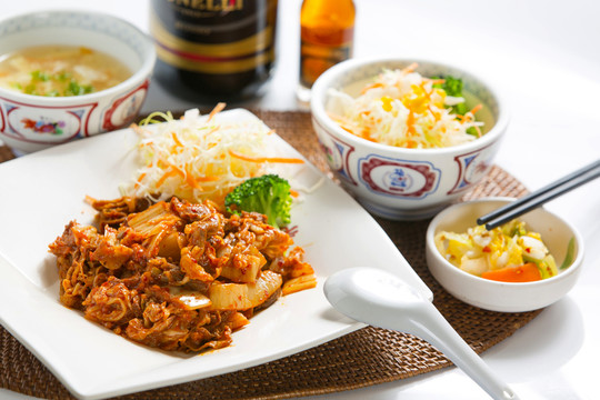 辣白菜 套餐蓋飯