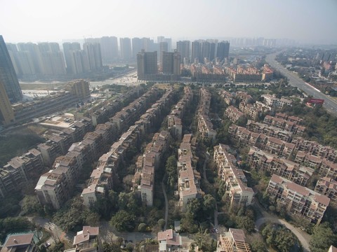 航拍建筑群