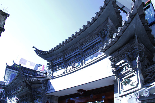 閣樓 房檐 宗教 文物 古建