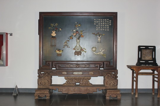 紫檀屏風