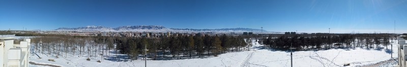 雪后的左旗營(yíng)盤山公園（全景圖）