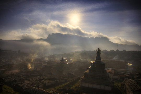 郎木寺日出