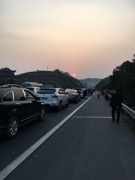 堵車