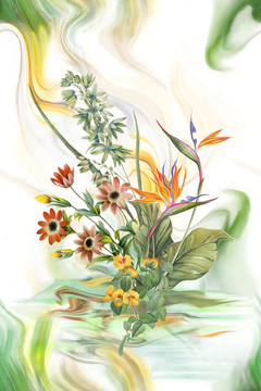 定位花未分層