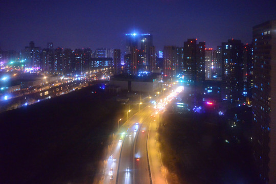 天津海河夜景