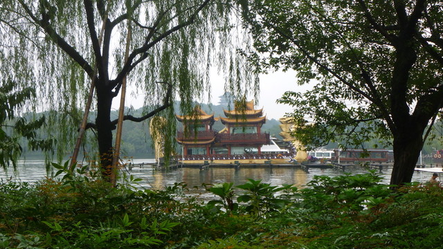 游船西湖 太子灣風(fēng)景