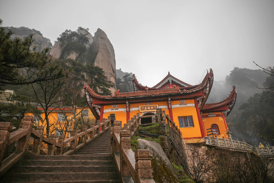 九華山拜經(jīng)臺風(fēng)光