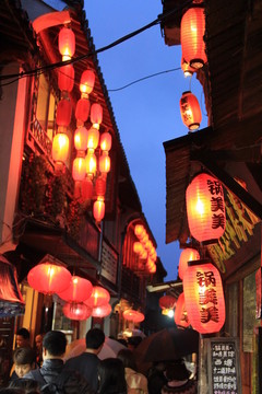 燈籠 古鎮(zhèn)夜景