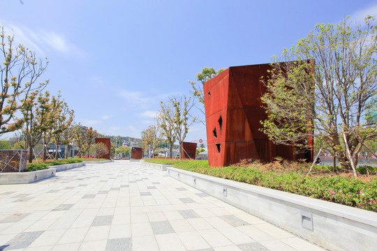 石板路面