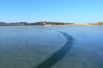 冰面上的 頤和園