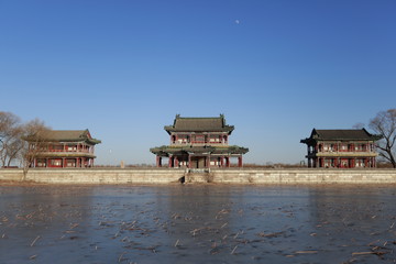 頤和園 景明樓 正面 全景