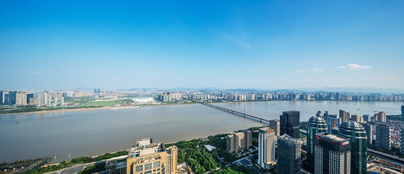 杭州錢江新城全景