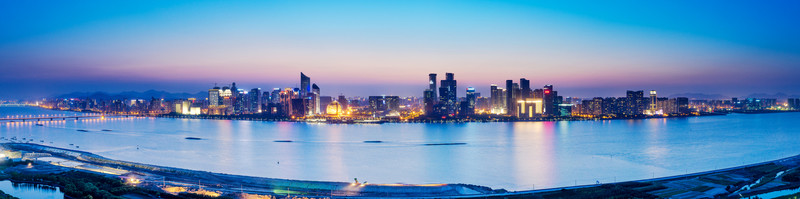 杭州錢江新城夜景