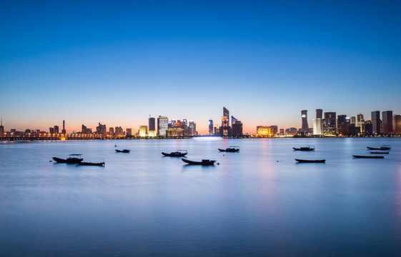 杭州錢江新城夜景
