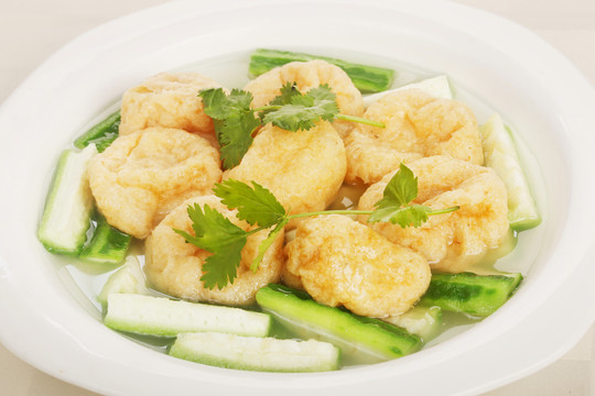 絲瓜豆腐泡湯