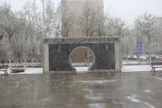 雪中建筑