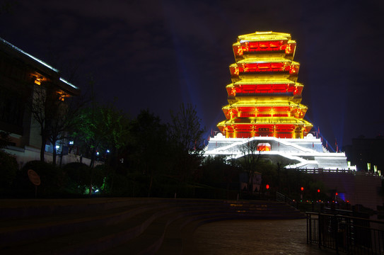 西安漢城湖夜景