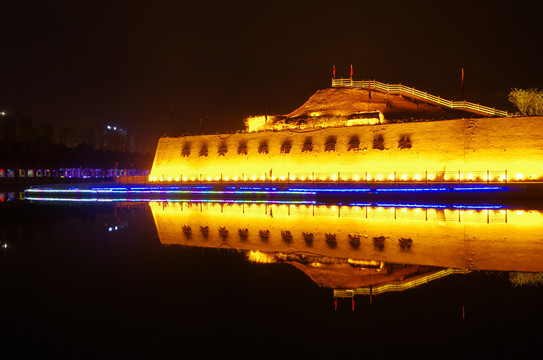 西安漢城湖夜景