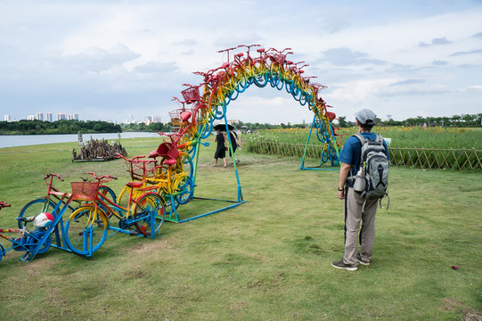 公園 自行車