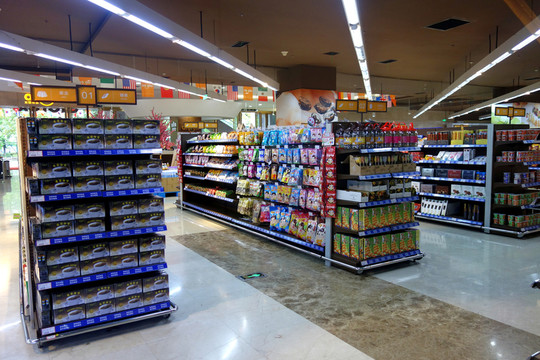 超市內(nèi)景 保稅店內(nèi)景