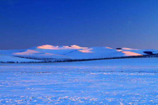 雪野夕照