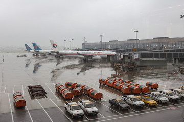 民航客機 飛機場 停機坪