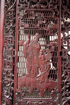 明代關(guān)中民居 高家大院 木雕