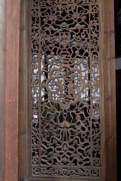 明代關(guān)中民居 高家大院 木雕