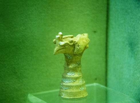 青白釉鳳首