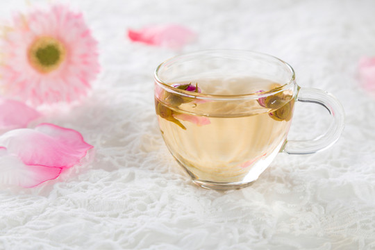 干玫瑰花玫瑰花茶花朵