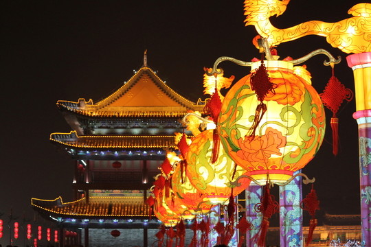 西安 城墻燈會(huì)