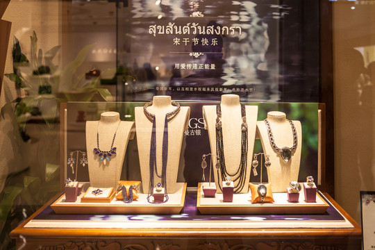 首飾櫥窗 首飾店