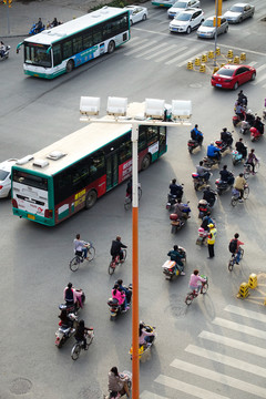 十字路口俯瞰