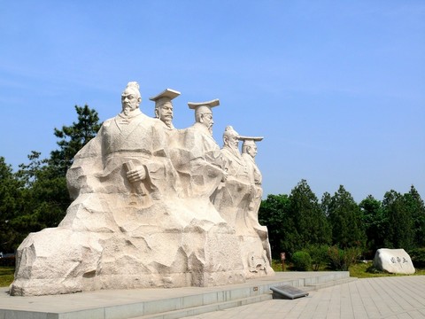 三皇五帝塑像