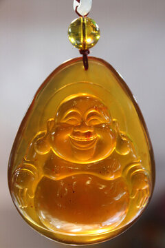 琥珀 玉佛 雕塑 工藝品