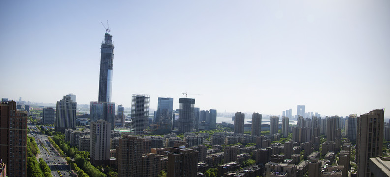 蘇州工業(yè)園區(qū)建筑群全景圖