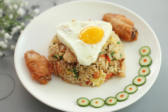 愛心蛋炒飯