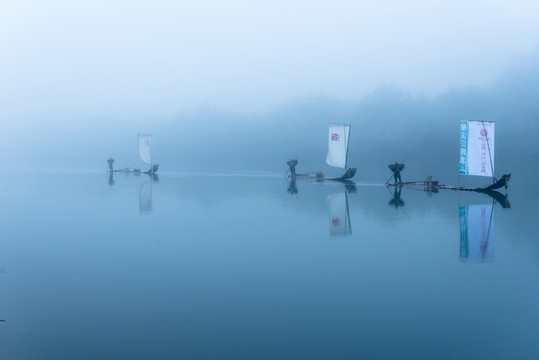 楠溪江 竹筏