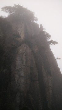 安徽黃山水墨霧景