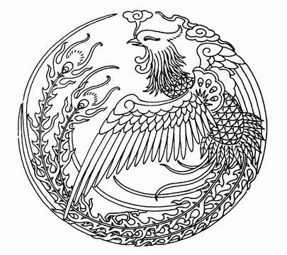 中國鳳紋 團(tuán)鳳紋