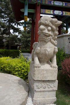 西安唐苑 石雕 獅子