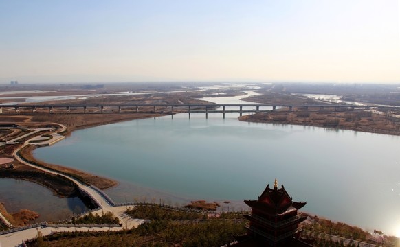 黃河樓上看黃河