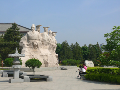 三皇五帝浮雕