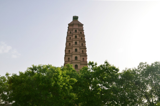 佛塔 海寶塔 寧夏風光